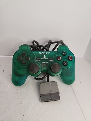 Official Sony PlayStation 2 PS2 Controller Emerald Green Clear SCPH ...