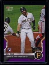 2021 Topps Now #210 Will Craig RC Rookie Purple Parallel Card #d /25
