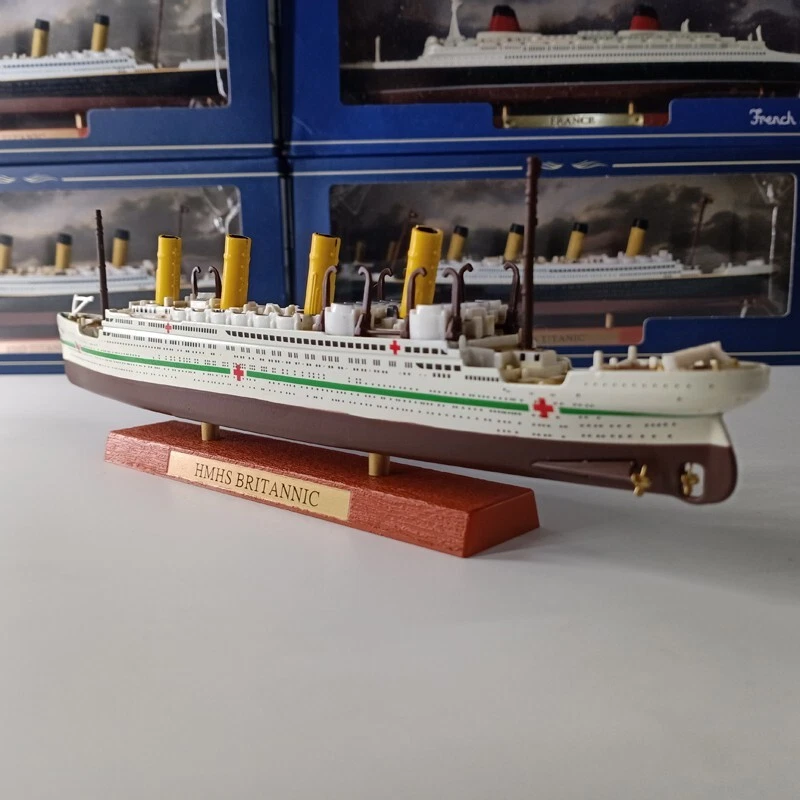 1:1250 Scale Alloy Diecast HMHS BRITANNIC Cruise Ship Model Steamboat Collection - Image 3 of 4