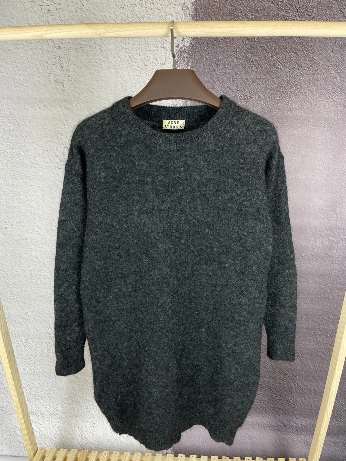 Abito pullover maglione lana Acne Studios Wham Mohair Paw13