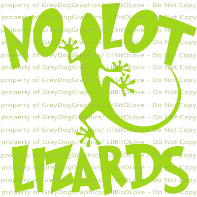 No Lot Lizards Vinyl Decal Trucker Semi Big Rig 18 Wheeler Sticker Trucking
