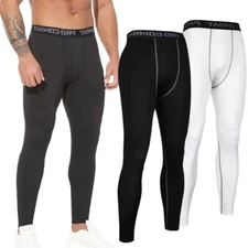 Men's Compression Pants Athletic Baselayer Workout Legging Sports Training Pants