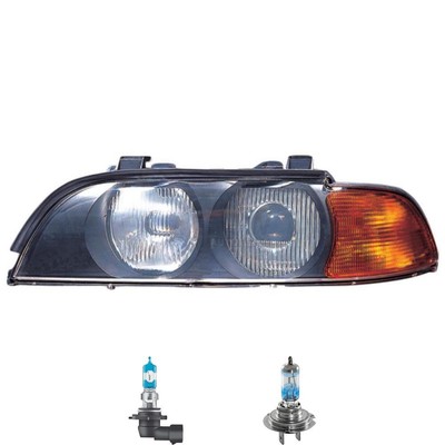 Scheinwerfer rechts gelb Blinker elektrisch inkl. OSRAM Lampen für BMW 5er E39