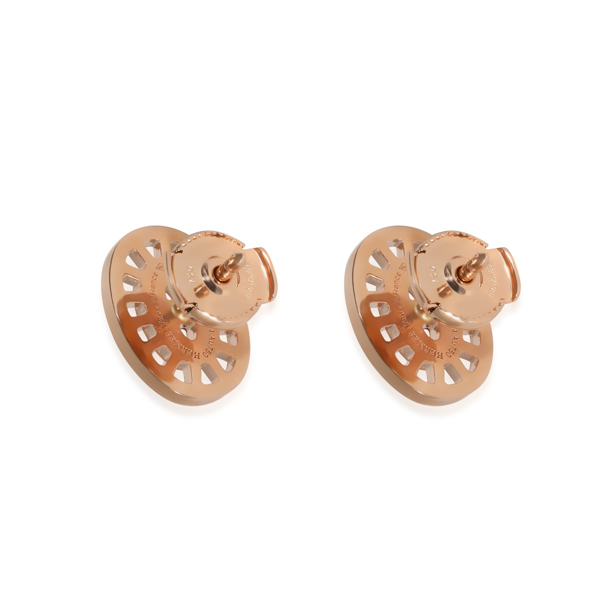(HERMES)Chaine d'ancre Divine stud earrings PM Hermès Chaine d'ancre Divine Earrings in 18k Rose Gold 0.13