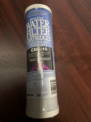 New  Kleen-Plus Water Filter Cartridges ~ CBC-10 Sealed