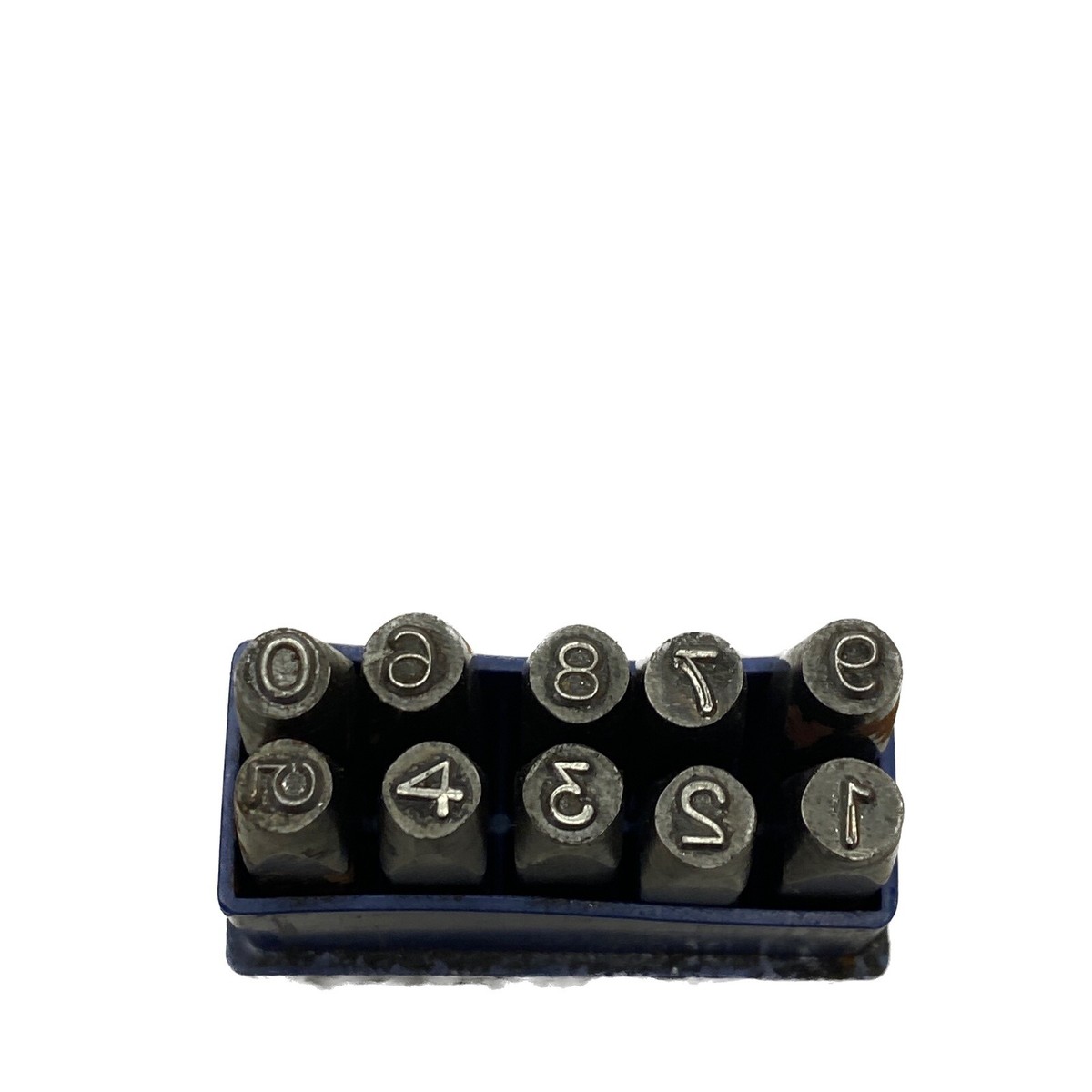 USED Vintage Imperial Steel Marking Stamps 3mm 0-9 Stamp Punches