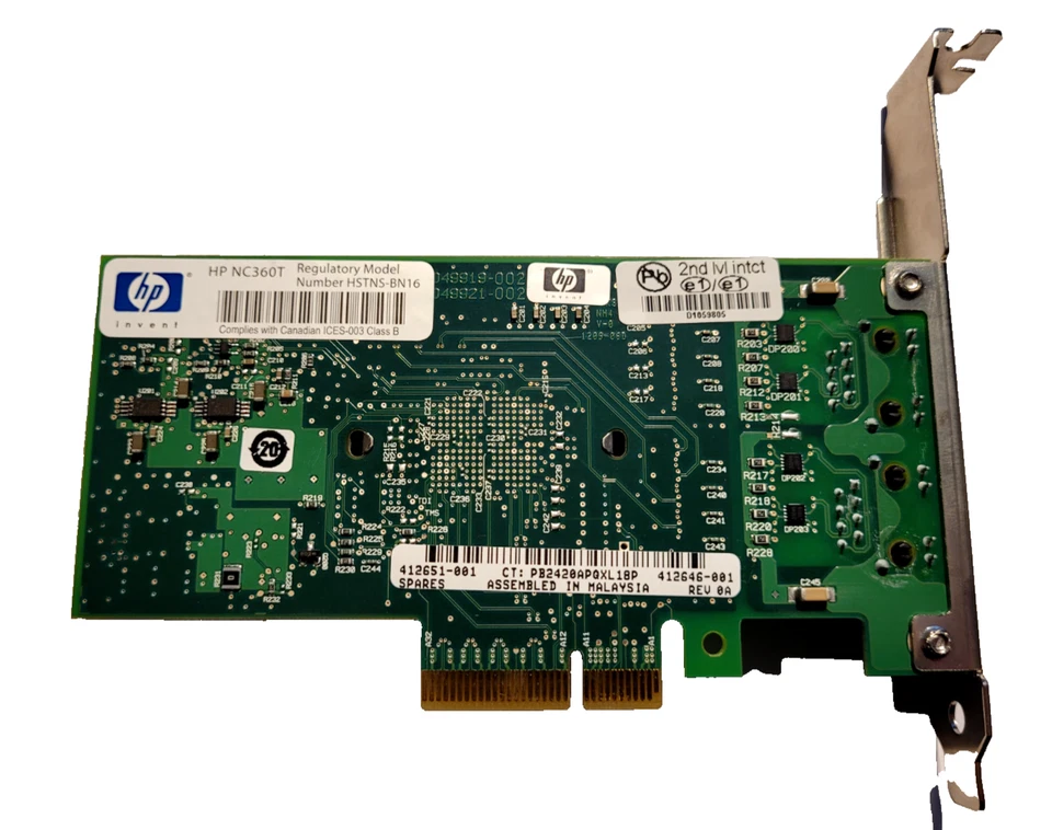 HP NC360T | HSTNS-BN16 412651-001 | Dual Port PCI-E Gigabit Karte - Bild 3 von 3