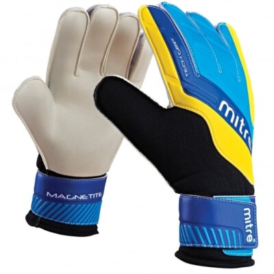 MITRE Magnetite Goalkeeper Gloves Soccer Size Junior
