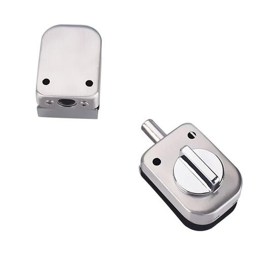 Glass Door Lock Lightweight No Punching Office Sliding Control Durable - Picture 9 of 9