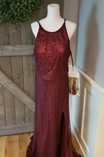 MORILEE NWT by Madeline Gardner 21623 Prom Dress "Bordeaux" Color Size 12