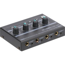Mini 4-Channel Mono/Stereo Headphone Monitoring Amplifier Portable Audio Mixer