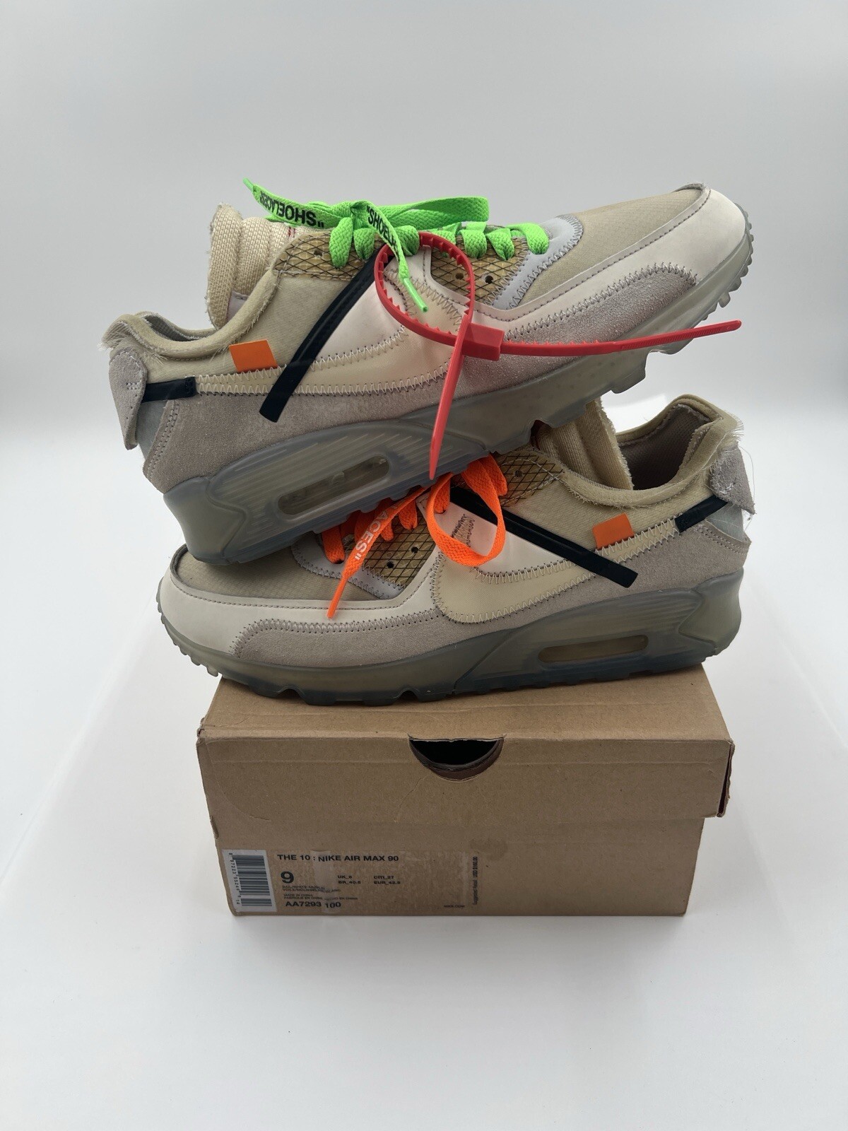 OFF WHITE X NIKE Taglia 9 Nike Air Max 90 x OFF WHITE The Ten 2017