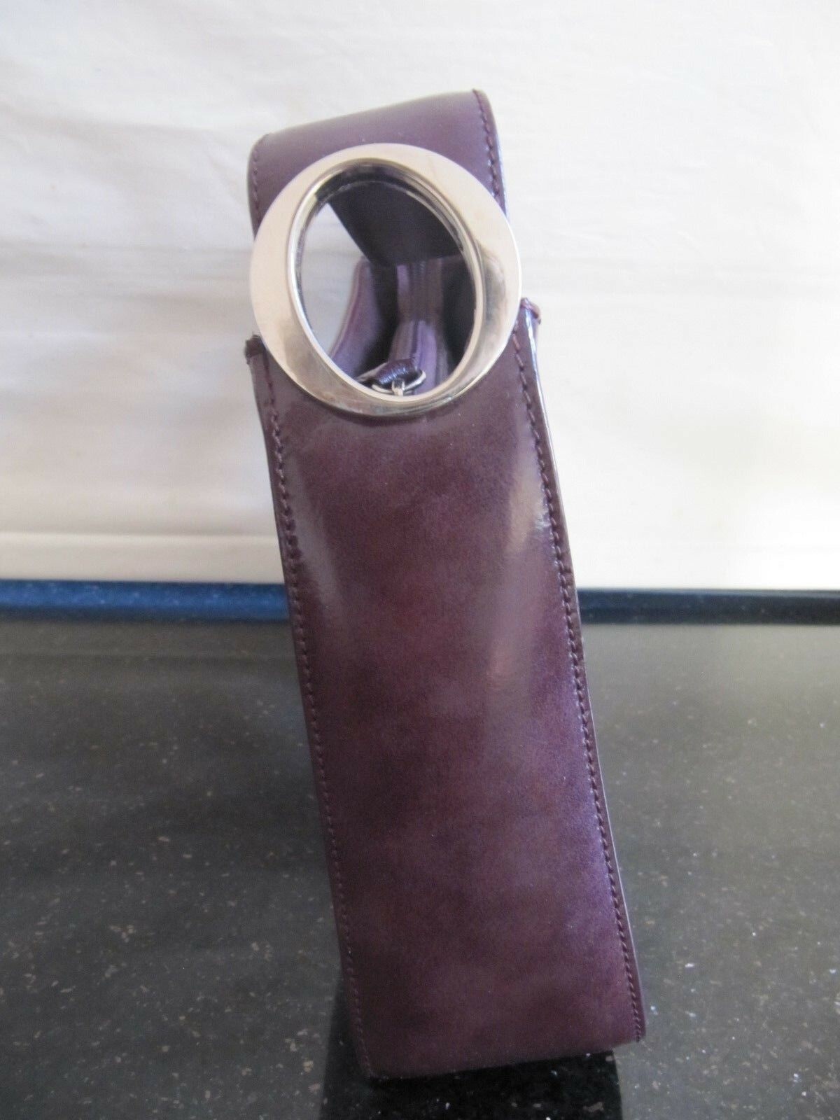 VTG RARE 90's OROTON LIMITED EDITION PLUM SHOULDER BAG WITH ORIGINAL DUST BAG image 4
