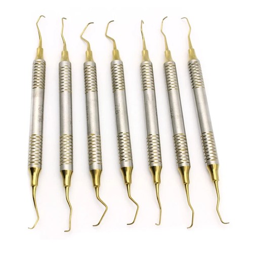 7Pcs Dental Gracey Curettes Perio Hollow Handle Surgical Hygiene Scalers New - 第 13/14 張圖片