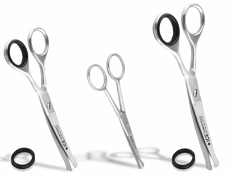 Hundehaarschere Gebogen Haarschere Hundeschere Fellschere Pfotenschere