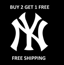 New York Yankees MLB Baseball Vinyl Die Cut Car Decal - FREE SHIPPING