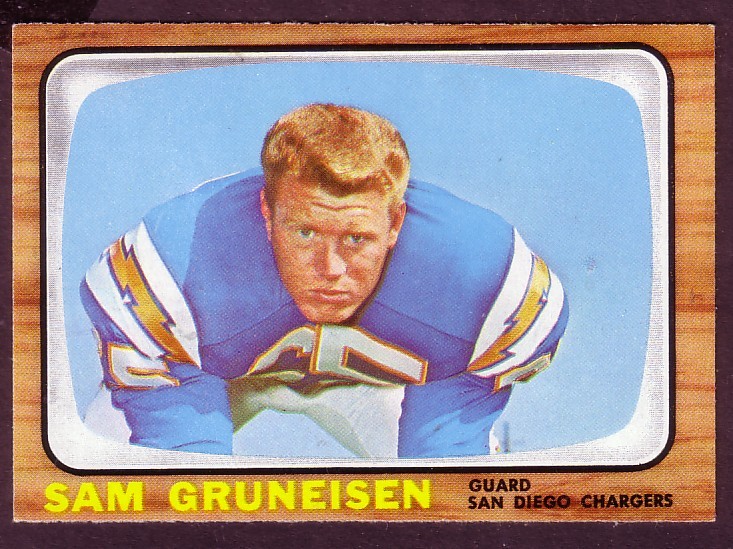 1966 TOPPS SAM GRUNEISEN CARD NO:124 NEAR MINT NEAR MINT CONDITION