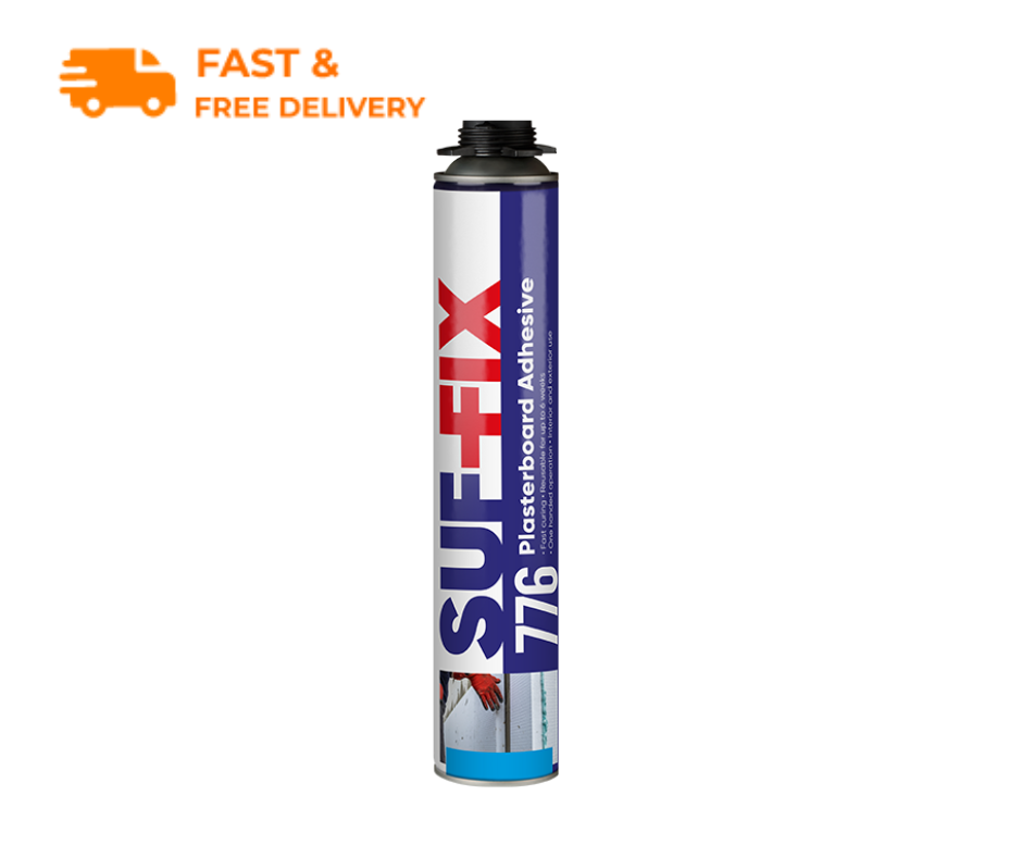 Suffix 776 Plasterboard Adhesive Foam Gun Grade 750ML Floor Board, Insulation eBay