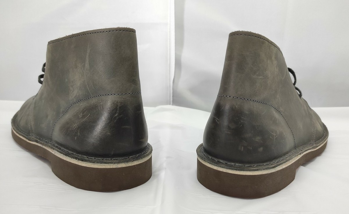 Clarks 15522 Bushacre 2 Mens Chukka Boots Size 10 Gray Distressed Leather Clarks Bushacre II Chukka Boots men main image 3