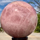 101.64LB Natural Crystal Pink Rose Chakra Quartz Sphere healing ball Specimen — photo 4