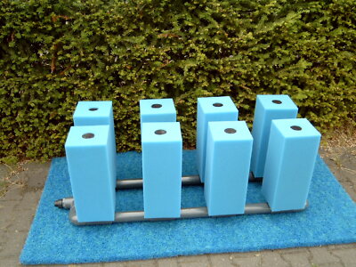 Filterpatrone 39 - 100 cm PPi 10 - PPI 45 Bohr.32 mm Siebrohr, T Stück, Kappe