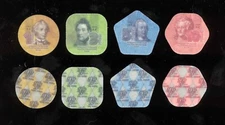 Transnistria 2014 Set of 4 composite plastic coins 1 3 5 10 Rubles  UNC