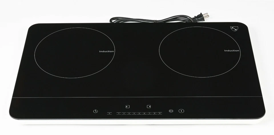 K&H German Designed 2 Burner 24" Induction SLIM Cooktop 120V 1800W IN-DD18-120S - Image 4 of 4