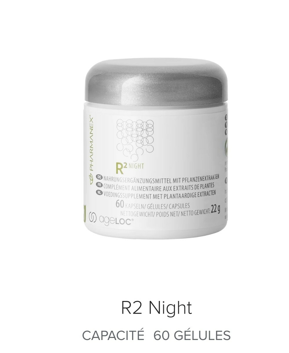 Nu Skin R2 Night cure nocturne 60 gélules pour un réveil dynamique