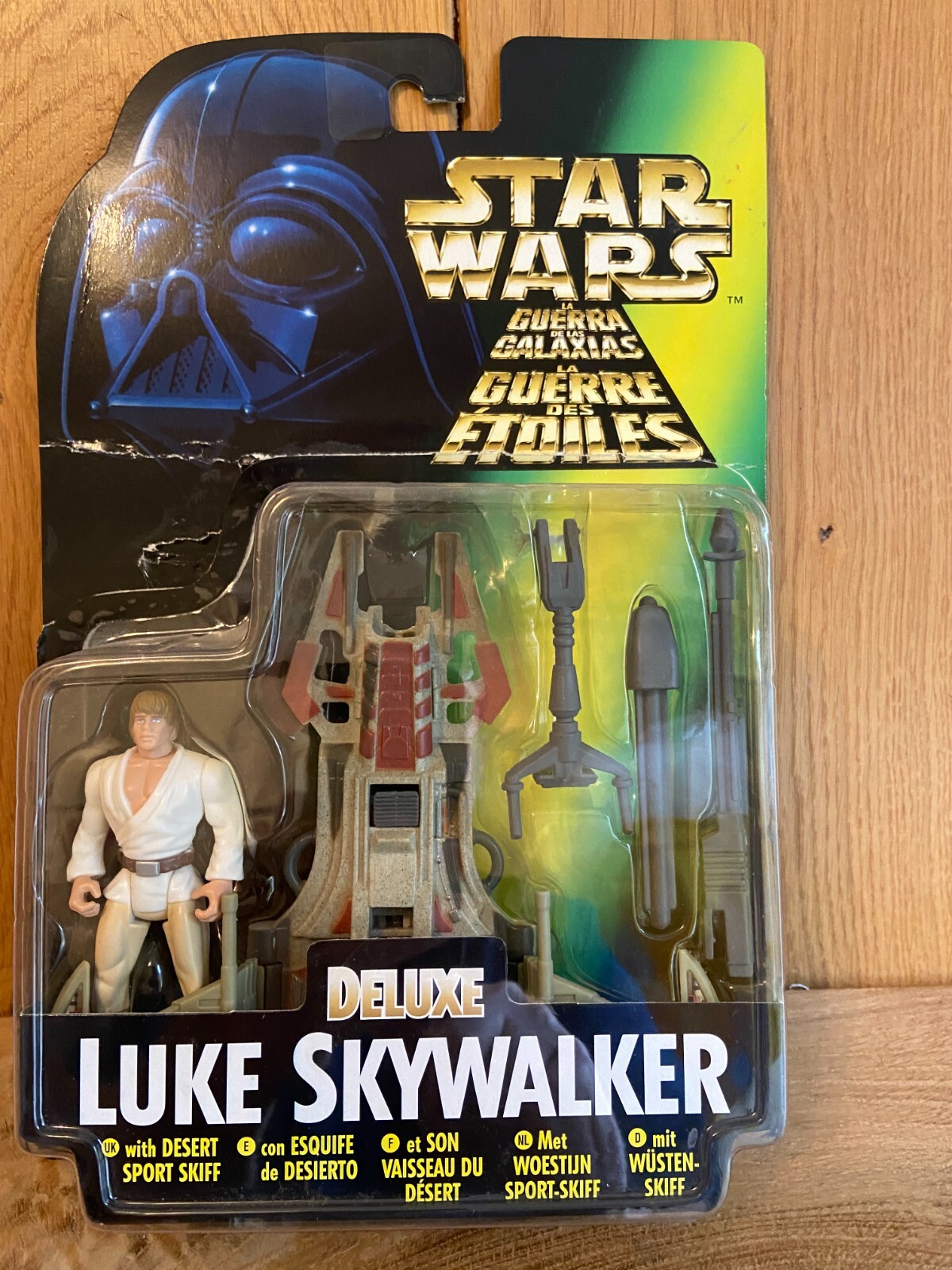 STAR WARS POTF Deluxe Luke Skywalker with Desert sport skiff (015)