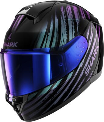 SHARK Integralhelm RIDILL 2 Assya Glossy KXK Sonnenblende ECE 22.06 Gr. M 57/58
