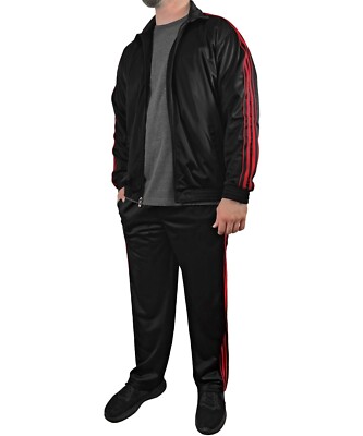 Victory Outfitters Men's Athletic Tricot Track Jacket and Matching