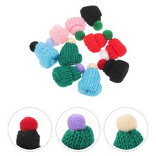 10PCS DIY Craft Supplies Christmas Stocking Stuffers Knitting Hats for Crafts