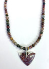 HSN Jay King Sterling Silver Landscape Jasper Pendant 18" Bead Necklace — photo 3