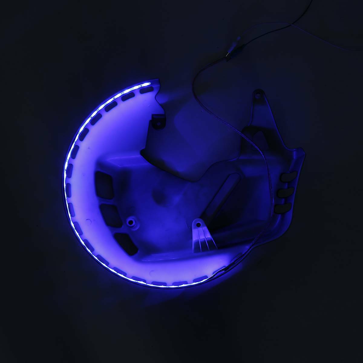 Brake Rotors Covers Blue LED Ring Of Fire Fit For Honda Goldwing 1800 01-17 F6B