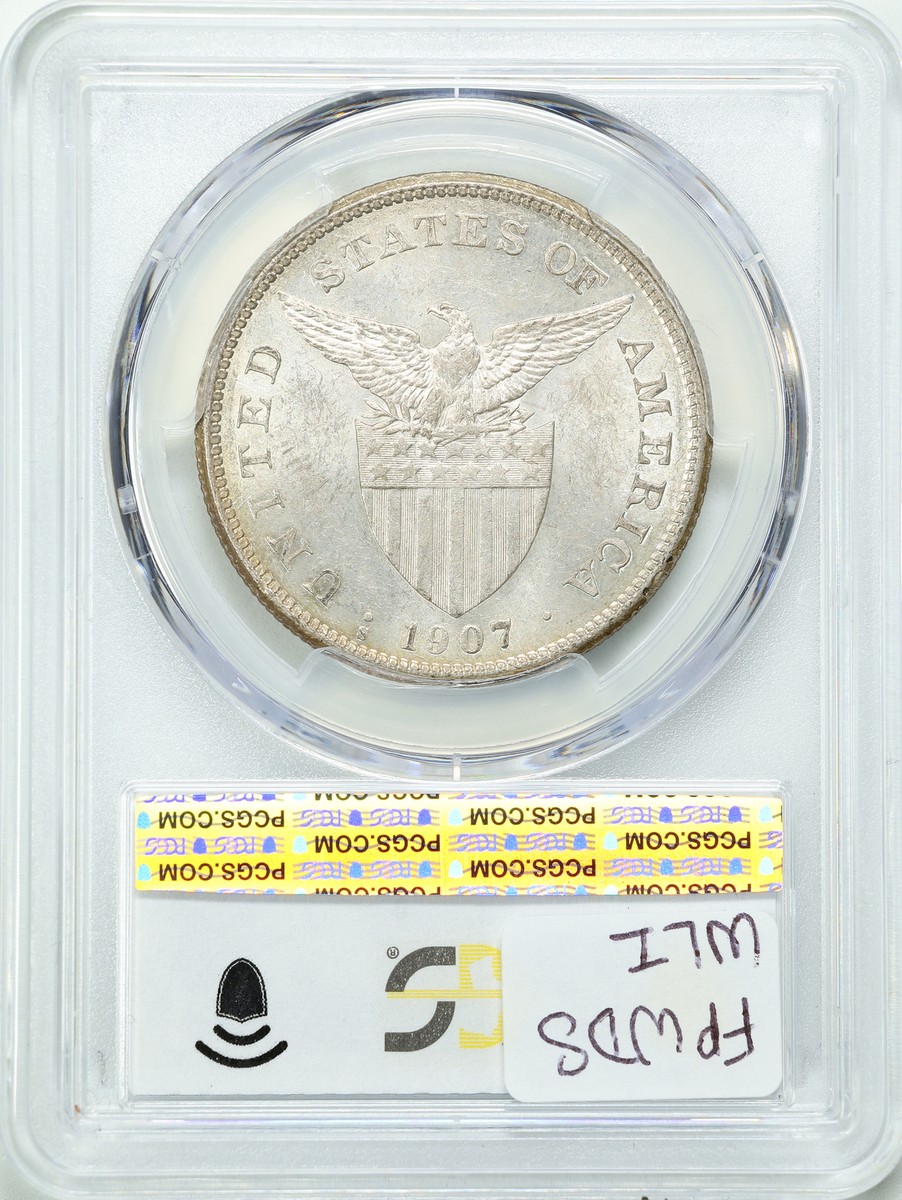 U.S. Philippines 1907-S Silver Peso MS60 PCGS 47709010 | eBay