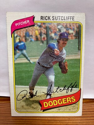 Rick Sutcliffe 1980 Topps Rookie Card Los Angeles Dodgers
