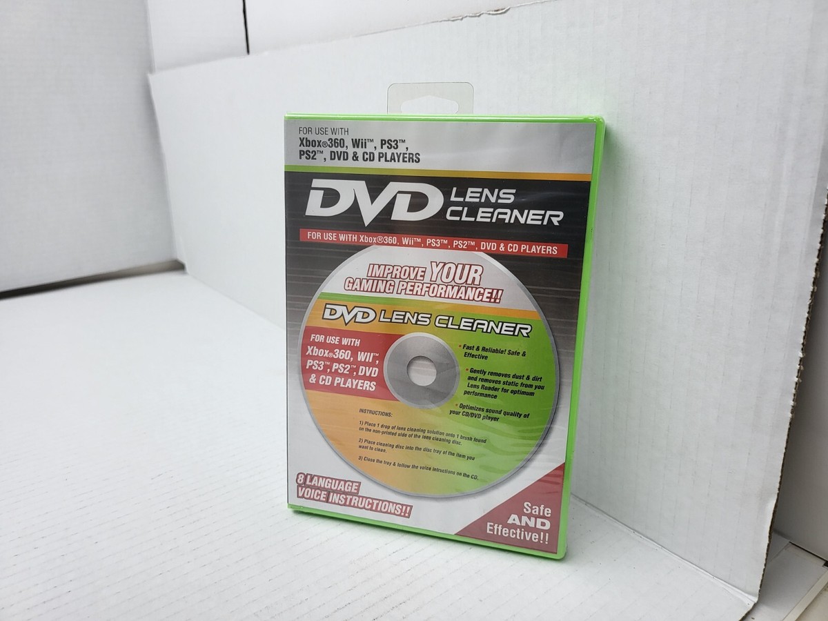Playtech DVD Laser Lens Cleaner for Xbox 360 Ps3 Ps2 for sale