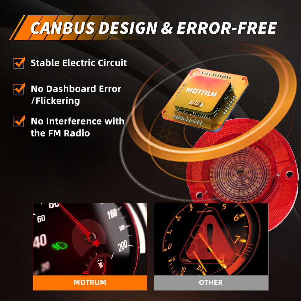 6X Red LED Rear Tail Light Lenses & White LED Backup Lamps For 1964 ...