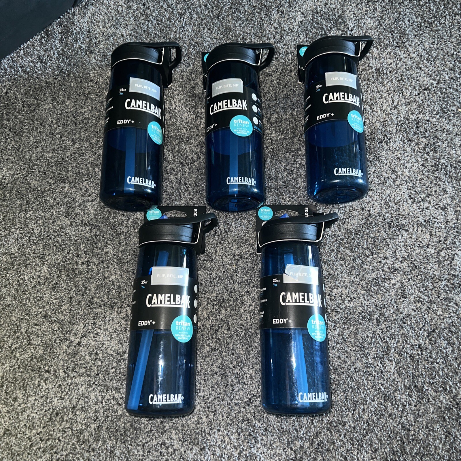 25oz Clear Blue Tint Leak Proof Team Set