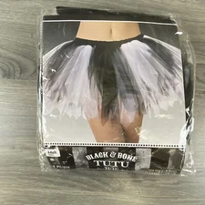 Black & Bone Adult OS Costume Tutu Dress Up Halloween New
