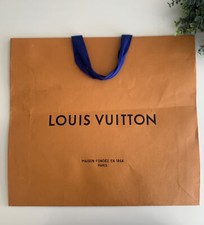 LOUIS VUITTON Authentic Paper Gift Shopping Bag 21  W x 19  H x 5  D