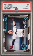 2024 TOPPS INDEPENDENCE DAY #81 NICK FORTES 37/76 PSA 9