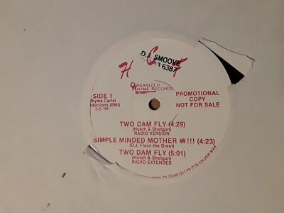 H.C.F - Two Dam Fly/Simple Minded Mother - 1991 12'' Hip Hop - Promo