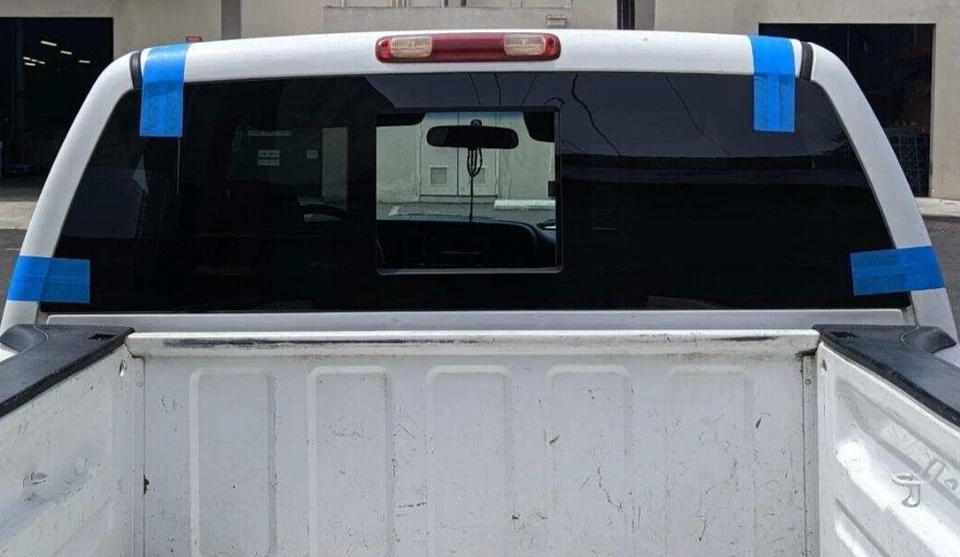 Fits 1999-2006 GMC Sierra 1500 Pickup Manual Sliding Back Glass Window 1Panel - Image 3 of 4