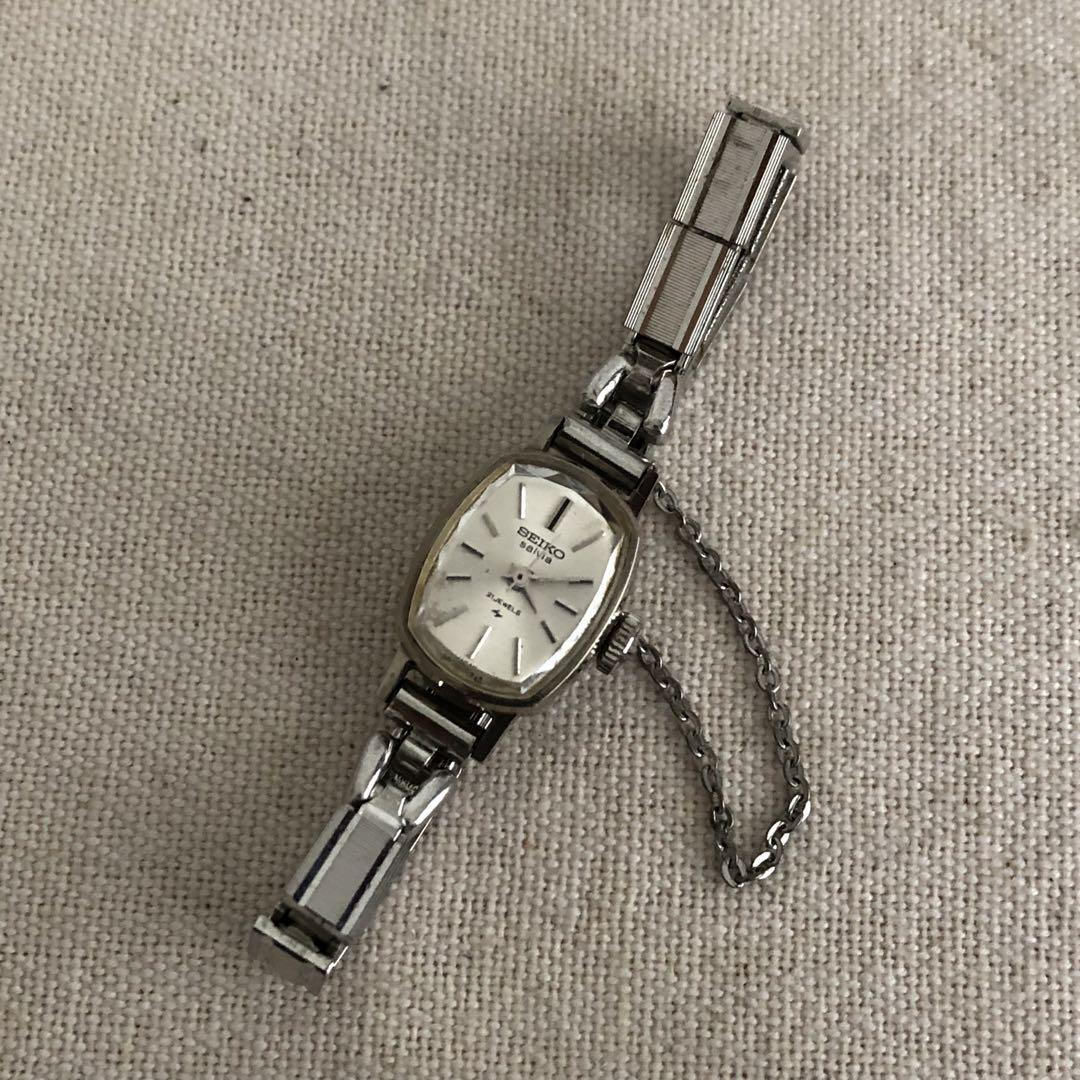 SEIKO Salvia 1104-3040 Vintage Manual Wind Ladies Watch 15mm Rare