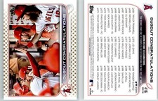 Dugout Congratulations 2022 Topps Gold Stars #416 Angels