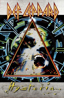 DEF LEPPARD 'Hysteria' LP Album Promotional Window Poster - 12
