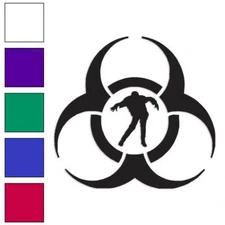 Zombie Bio Hazard, Vinyl Decal Sticker, Multiple Colors & Sizes #765