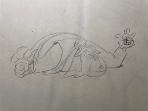 WALT DISNEY Animation Cel 1940’s GOOFY PEG LEG PETE Production Art Cartoons I22 - Picture 4 of 8