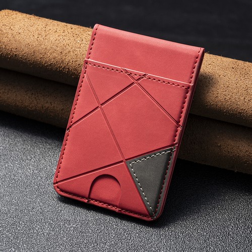 Line Embossment Magnetic Flip Card Holder Wallet Kickstand For Mag Safe Phones - Picture 60 of 85